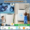 thumbnail image 2 of 17.8/20Lbs Full-Automatic Portable Washer - 2.4 Cu.ft, 10 Programs, 8 Water Levels, LED Display, Low Noise, Ideal for Apartment/Home/Dorm, 2 of 15
