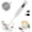 White, variant on Milk Frother Handheld Rechargeable - Electric Matcha Whisk & Drink Mixer, Maker for Latte, Cappuccino, Bulletproof Coffee, Portable Stainless Steel Frother for , Office & Travel. (White)