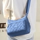 thumbnail image 5 of Bolso de hombro de nylon para mujeres azules, ligero, de una sola correa, para mujeres, de estilo cruzado, 5 of 5