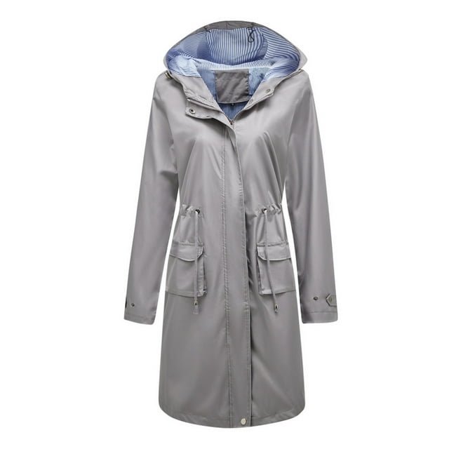 Dvkptbk Veste à Capuche pour Femmes, Imperméable, Coupe-Vent, en Liquidation