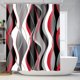 thumbnail image 4 of Juego de cortinas de ducha Nkzply de color rojo y negro, 4 unidades, 4 of 7