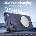 thumbnail image 6 of Qi2 Certified Magnetic Wireless Charger, 25W Fast Charging, Aluminum & Tempered Glass Pad with 4ft Cable, for iPhone 17/16/15/14/13, Galaxy S24, 6 of 23