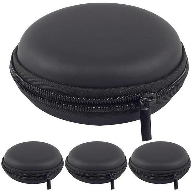 Portable EVA Storage Bag for Cables and Earphones Black Multi-function Travel Size 4Pcs