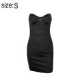 thumbnail image 2 of Vestido ajustado de cóctel sin tirantes para mujer Laklulu, talla S, 2 of 6
