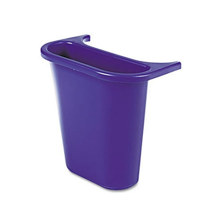 

Rubbermaid Commercial Wastebasket Recycling Side Bin Attaches Inside or Outside 4.75qt Blue 295073BE