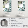 thumbnail image 4 of Designart "Bird's Eye View of a Tropical Island I" Coastal Beach Oversized Wall Mirror - Coastal Beach Bathroom Decorative Wall Mirror - Multiple Color Options, 4 of 6