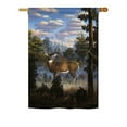 thumbnail image 2 of Breeze Decor 60061 Wildlife & Lodge Morning Light 2-Sided Impression Garden Flag - 13 x 18.5 in., 2 of 2