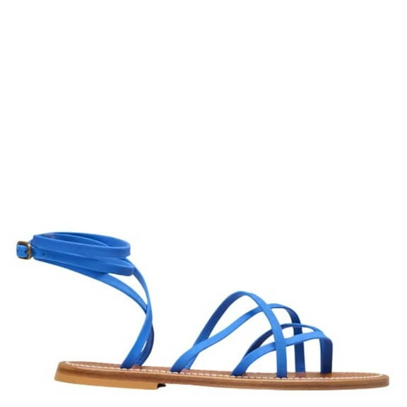 K Jacques Criss-Cross Strap Zenobie Sandals, Brand Size 38 ( US Size 7 )
