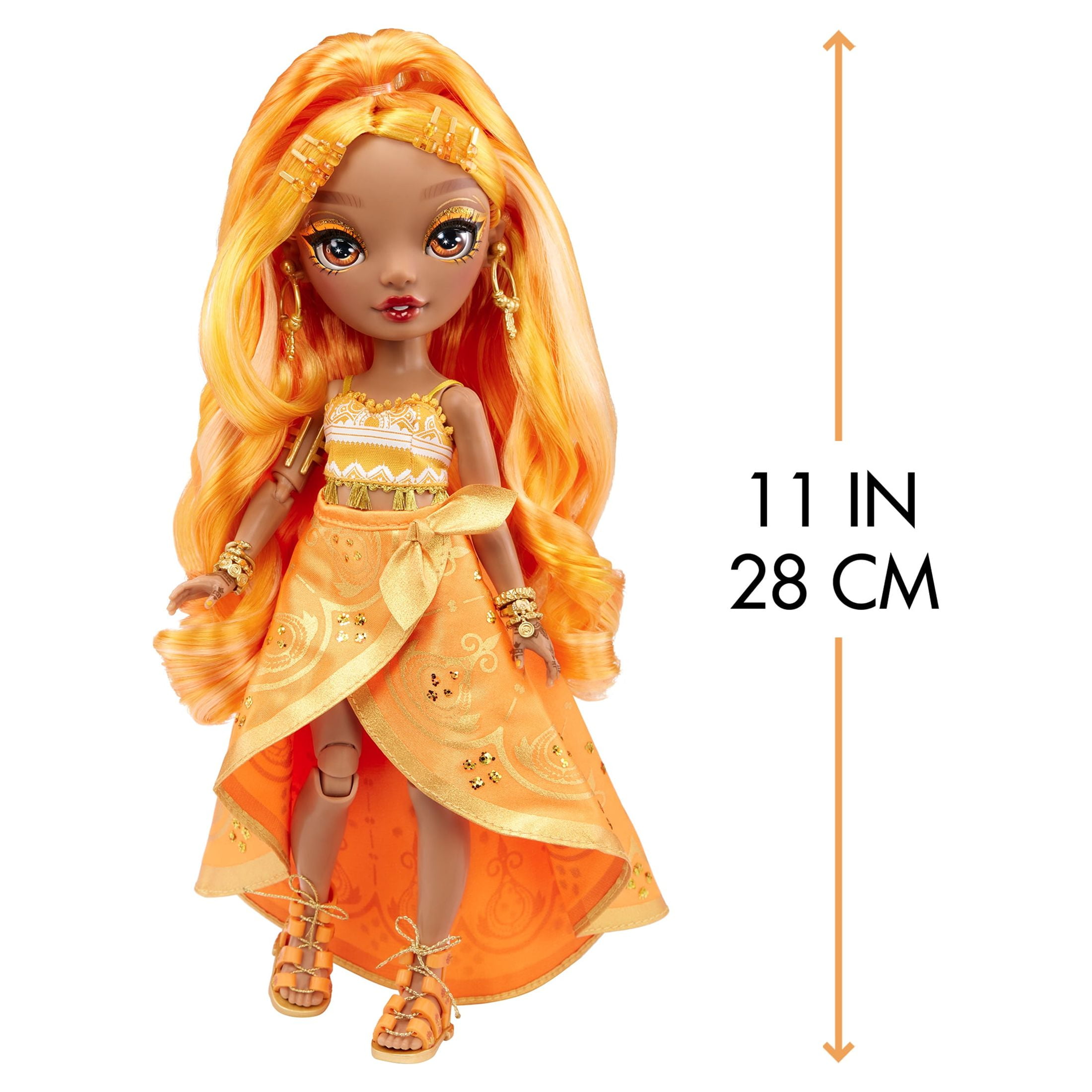 Rainbow High Fashion Doll- Meena Fleur (Saffron Gold)