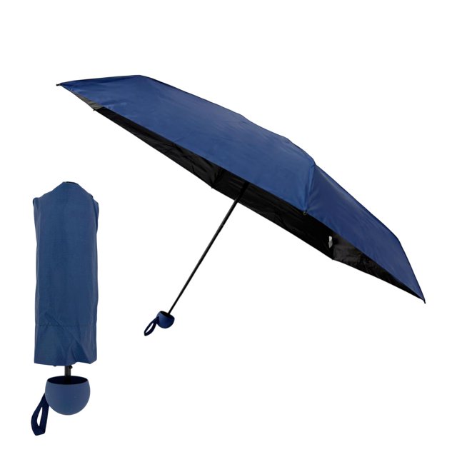 Mini Sombrilla Paraguas De Bolsillo Plegable Ultraligera azul marino