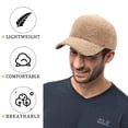 thumbnail image 4 of Gorras de béisbol de lana de cordero, cálidas, de felpa, estilo hip hop, para hombres, mujeres y viajes al aire libre, 4 of 5