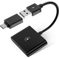 thumbnail image 1 of Adaptateur Sans Fil Carplay pour Appareils Apple, Compatible avec iPhone iOS 10+ & Voitures à Partir de 2017 (Noir), 1 of 5