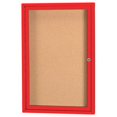 thumbnail image 1 of Aarco Products DCC3624RR 1-Porte Tableau d'Affichage Fermé - Rouge, 1 of 1