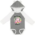 thumbnail image 3 of Inktastic Baby Flamingo My Grandma Loves Me with Flower Wreath Boys or Girls Long Sleeve Baby Bodysuit, 3 of 5