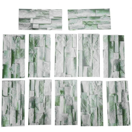 

Tile Floor Sticker 12pcs Peel and Stick Backsplash Self Adhesive Wall Waterproof Oil-Proof Removable with Scraper Tool for Kitchen Bathroom Furniture Living-Room Home Decor[KIT042]