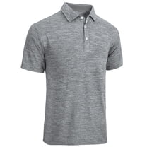 SPEEDRUN Mens Golf Polo Shirt Short Sleeve Performance Moisture-Wicking Cationic Shirt Casual Sports Tennis Shirt