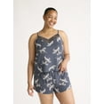 thumbnail image 6 of Joyspun Women’s Dreamy Soft Collection Lace Trim Knit Cami and Shorts Pajama Set, Sizes XS to 3X, 6 of 6