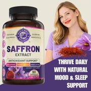Saffron Extract Supplement, 100% Pure, 30 Day Supply