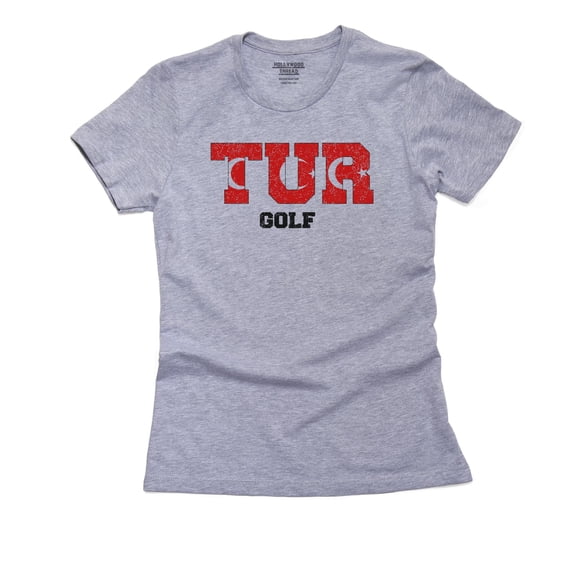Turkey Golf - Olympic Games - Rio - Flag Women's Cotton Grey T-Shirt