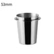 thumbnail image 2 of 51 53 58mm Stainless Steel Coffee Dosing Cup Sniffing Mug For Espresso Machine, 2 of 11