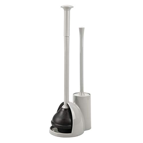 mDesign Modern Slim Compact Freestanding Plastic Toilet Bowl Brush