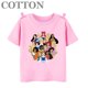 thumbnail image 3 of Camiseta de algodón de varios estilos con estampado de dibujos animados para niños de Disney, de manga corta, con estampado de princesas animadas de verano, 3 of 5
