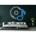 thumbnail image 4 of Vinil Record Musical Notes Neon Sign, Musical Notes LED Sign, 4 of 4