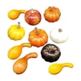 thumbnail image 3 of Artificial Harvest Pumpkins Halloween Vegetable Model Stackable Lifelike Durable Style D, 3 of 9
