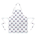 thumbnail image 2 of Pioneer Flower Floral Print Pattern Apron for Women and Men, Cotton Linen Waterproof with Pockets, Adjustable, 33x27 Inch for Kitchen, Gardening, BBQ, Salon, 2 of 6