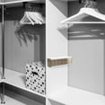 thumbnail image 3 of Raindrops 1Pcs Multifunctional Storage Box 37x4.3in ABS White Wall-mounted Socks Organizer Daily Use, 3 of 8