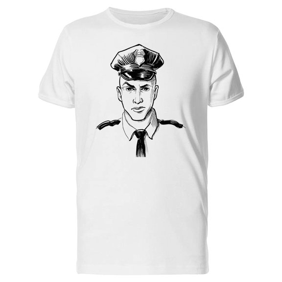 Policeman In Full Uniform Tee Men's -Image by Shutterstock