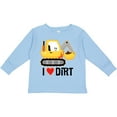 thumbnail image 3 of Inktastic Construction Truck I Love Dirt Boys or Girls Long Sleeve Toddler T-Shirt, 3 of 5