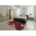 thumbnail image 4 of Ahgly Company Indoor Rectangle Patterned Deep Red Area Rugs, 3' x 5', 4 of 6