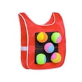 thumbnail image 3 of Dodgeball Game Set with Sticky Vest Toss Soft Toy Balls Playground Game Toy Indoor and Outdoor Activities Game for Yard Backyard Camping Kids Red, 3 of 8