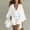 White, variant on HBYJLZYG 3 Piece Women's Casual Set V Neck Cami and Loose Cardigan, Drawstring Shorts Summer Beach Outfit, Relaxed Lounge Wear