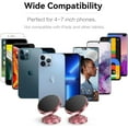 thumbnail image 3 of 2 Packs，Magnetic Phone Holder for car（Strong Magnet）phone holders for your car phone holder Mount for Car（4 Metal Plate）Universal Dash cell phone car mount for iphone Samsung car accessories,Rose, 3 of 13