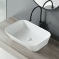thumbnail image 3 of Bothwa Home Modern Bathroom Vessel Sink – Stylish Above-Counter White Porcelain Sink, Durable Ceramic, Easy Top-Mount Installation, 3 of 12