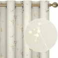 thumbnail image 7 of Deconovo Constellation Pattern Foil Printed Blackout Curtains, Light Blocking Curtains for Kid's Room (52 x 63 Inch, Light Beige, 2 Panels), 7 of 7