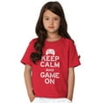 thumbnail image 4 of Vintage Keep Calm Video Game On Nerd Crewneck T Shirts Boy Girl Teen Brisco Brands S, 4 of 6