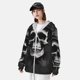 thumbnail image 3 of Fotbe Black White Hat Skull Chaqueta con Protección Solar UPF 50+ para Hombre y Mujer, Camisa con Capucha y Bolsillos-Large, 3 of 7
