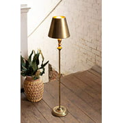 KALALOU CLL2433 Antique Gold Floor LAMP with Metal Shade