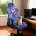 thumbnail image 2 of SCRAWLGOD Butterfly Galaxy Print Pattern Gaming Chair Cover with Armrest Cover, Removable Computer Chair Seat Cover Backrest Slipcovers Stretchable Rotating Desk Chair Seat Cushion Protectors, 2 of 7