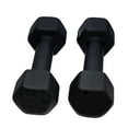 thumbnail image 3 of Neoprene Dumbbell for Strength Training, Muscle Toning, and Rehab, Non-Slip Grip, Anti-Roll Design 10lb (20lb Set), 3 of 3