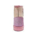 thumbnail image 4 of Girls' Big Kid Slip On Mid High Shimmer Winter Boots with Bows and Faux Fur Trims Blush Size 3(Pink), 4 of 7
