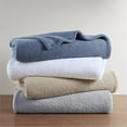 thumbnail image 5 of Beautyrest Dream Soft Faux Feathersoft Fabric King Blanket in Navy, 5 of 5