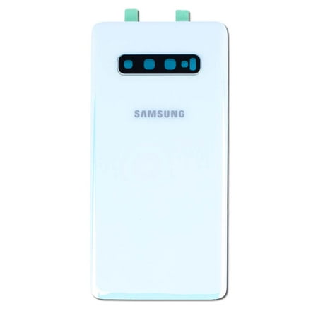 Back Glass With Camera Lens For Prism White Samsung Galaxy S10