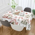 thumbnail image 2 of Yayeee Tablecloths 60" x 60" Rectangle Wrinkle Resistant Party Table Cover, Nordic Christmas House, 2 of 8