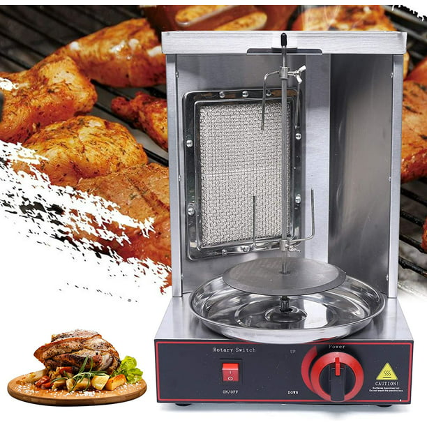 Aohuada Rotating Lpg Gas Doner Kebab, Nutrichef Countertop Vertical Rotating Oven Rotisserie Shawarma Machine