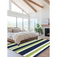 thumbnail image 2 of Green Dark Area Rug for Bedroom 5x7 Ft Blue White Stripe Abstract Geometric Striped Super Soft fuzzy Throw Rug Non-Slip Fluffy Plush Indoor Floor Carpet for Living Room Nursery Home Decor, 2 of 8