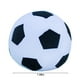 thumbnail image 3 of Xihbxyly Almohada con Forma de Balón de Fútbol, Suave Algodón, Cómoda, Juguete Silencioso para Interiores, Decoración para El Hogar y La Oficina, Regalo Ideal para Aficionados Al Deporte, Tamaño 28 X, 3 of 7